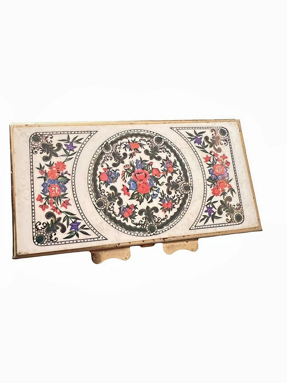 Floral Pill Organizer with Weekly Schedule